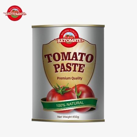 Двойная концентрированная томатная паста из Китая, без добавок, вкусная, удобная упаковка в 850 граммовых легкооткрытых банках.