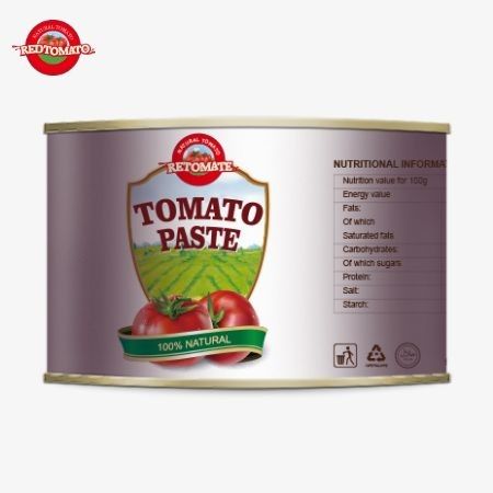 Высококачественный 2200г консервированный томатный продукт Халяль-сертифицированный для африканской мусульманской кухни с 28-30% концентрированным помидором