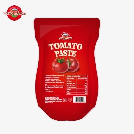 140 г сладко-кислых томатных паст, чистота от 22% до 30%