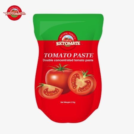 Производство 210 граммовой томатной пасты соответствует стандартам ISO HACCP и FDA.