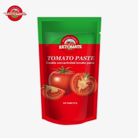 ISO Pouch Tomato Paste 227g Трижды концентрированная томатная паста с уровнем чистоты от 30% до 100%