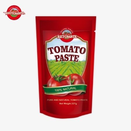 ISO Pouch Tomato Paste 227g Двойная концентрированная томатная паста с уровнем чистоты от 30% до 100%