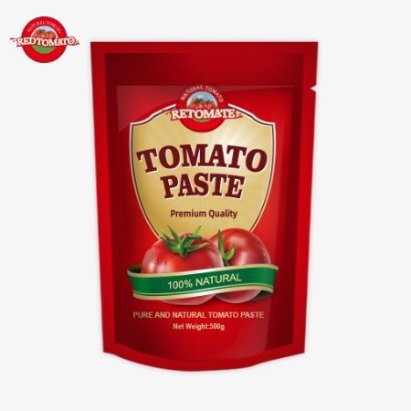 500 граммов томатной пасты, удобная упаковка и вкус.