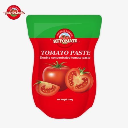 1100 г. Поставленный пакет томатной пасты соответствует стандартам ISO HACCP и BRC для соответствия ценам на заводе