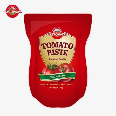 1100 г. Поставленный пакет томатной пасты соответствует стандартам ISO HACCP и BRC для соответствия ценам на заводе