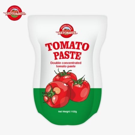 1100 граммов томатной пасты соответствуют стандартам ISO, HACCP и BRC для фабричной цены.