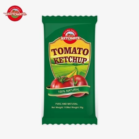 10 граммов томатного кетчупа дает сладкий и богатый вкус с использованием натуральных ингредиентов, предлагаемых по фабричной цене