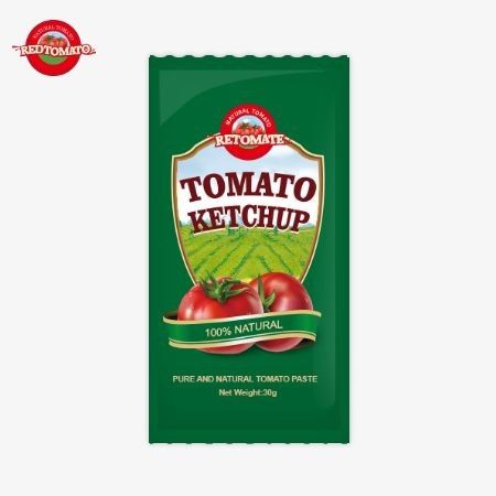 OEM небольшой пакет помидор кетчуп 30 г сладкий и кислый вкус чистый природный вкус стандарты ISO HACCP BRC FDAl