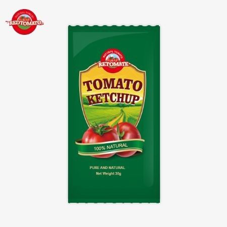 30 г OEM томатный кетчуп с чистым натуральным вкусом соответствует стандартам качества и безопасности ISO HACCP BRC и FDA
