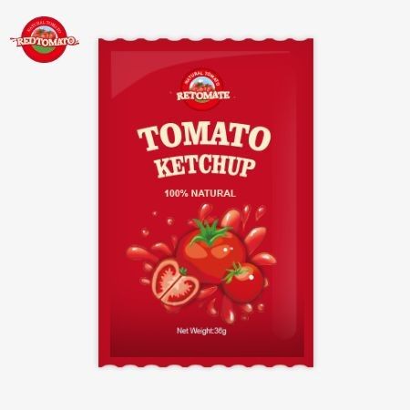 36 грамм OEM томатный кетчуп с чистым натуральным вкусом, соответствует стандартам ISO HACCP BRC и FDA