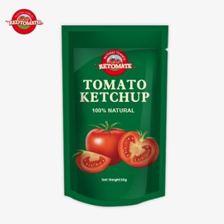 56 г. Саше с натуральным ароматизатором для кетчупа OEM-стандарт, соответствующий международным производственным нормам