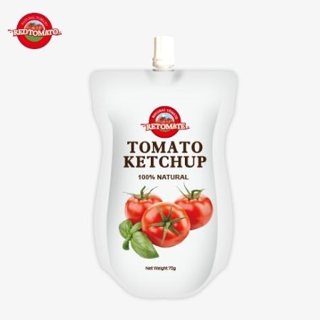 70 грамм кетчуп с чистым натуральным вкусом, заводская цена, соответствует международным стандартам.