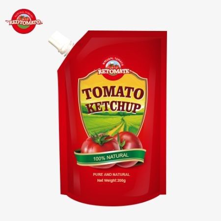 OEM 200 г кеч-сакета с чистым натуральным вкусом, идеально подходит для Китая