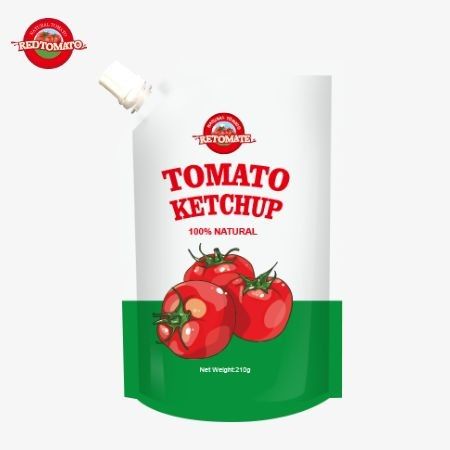 Производство 210 граммовых пакетов кетчупа с чистым натуральным вкусом