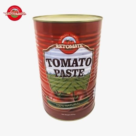 Retomate 4500g консервированная помидоровая паста (Brix 28 ¢ 30%) доступна под нашей маркой с полным брендом и упаковкой дизайн услуг