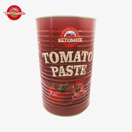 Retomate 4500g консервированная помидоровая паста (Brix 28 ¢ 30%) доступна под нашей маркой с полным брендом и упаковкой дизайн услуг