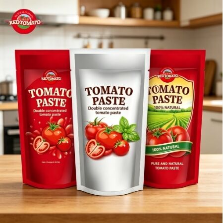FDA Approved 200g Double Concentrated Tomato Paste in Stand-Up Sachet with Triple Concentration