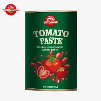 400 грамм томатной пасты сертифицированы в соответствии с стандартами ISO HACCP BRC и FDA