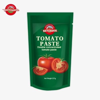 ISO Pouch Tomato Paste 227g Двойная концентрированная томатная паста с чистотой от 30% до 100%
