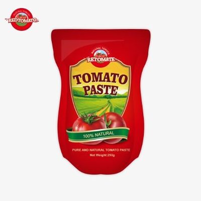 Этот пакет содержит 250 граммов сладкой и вкусной томатной пасты с чистотой от 30% до 100%