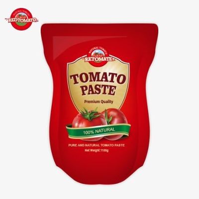 1100 г. Поставленный пакет томатной пасты соответствует стандартам ISO HACCP и BRC для соответствия ценам на заводе