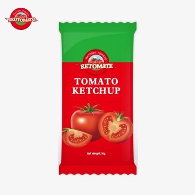10 граммов кетчупа со сладким и кислым вкусом и чистым натуральным вкусом