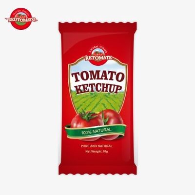 10 граммов кетчупа со сладким и кислым вкусом и чистым натуральным вкусом