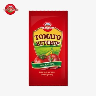 OEM 30г. Помидорный кетчуп с чистым натуральным вкусом, соответствующий стандартам ISO HACCP BRC и FDA