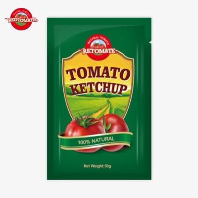 Премиальные 50 граммовые пакеты кетчупа из Китая, сертифицированные ISO, HACCP и FDA, доступны по заводским ценам.