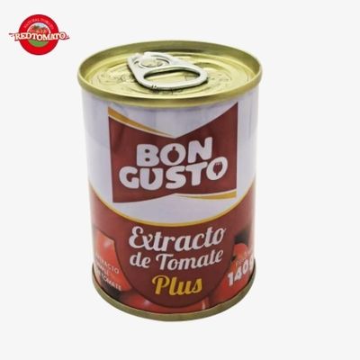 Томатная паста BONCUSTO, 140 г, Brix 22-24%. Предоставить дизайн бренда и упаковки.